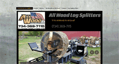 Desktop Screenshot of allwoodlogsplitters.com